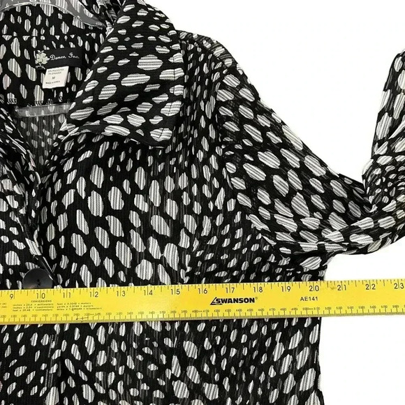 DAMEE Inc Womens M Mesh Sheer Wired Adjustable Double Stand up Collar Jacket Top - Picture 12 of 16